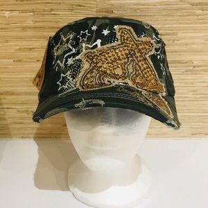 Camouflage Bling Pistol Cap